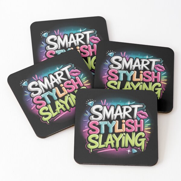 Item preview, Smart Stylish Slaying – bold empowering slogan with urban flair designed and sold by MagicWander.