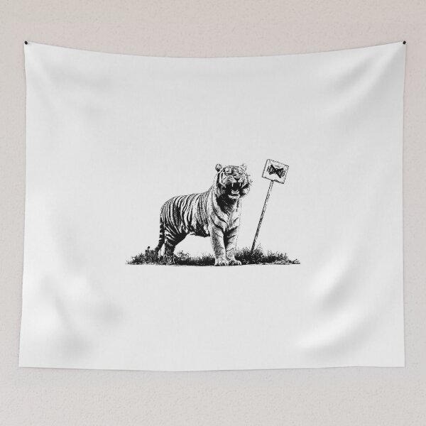 Item preview, Banksy Tiger Territory - No Hunting designed and sold by hamishby.