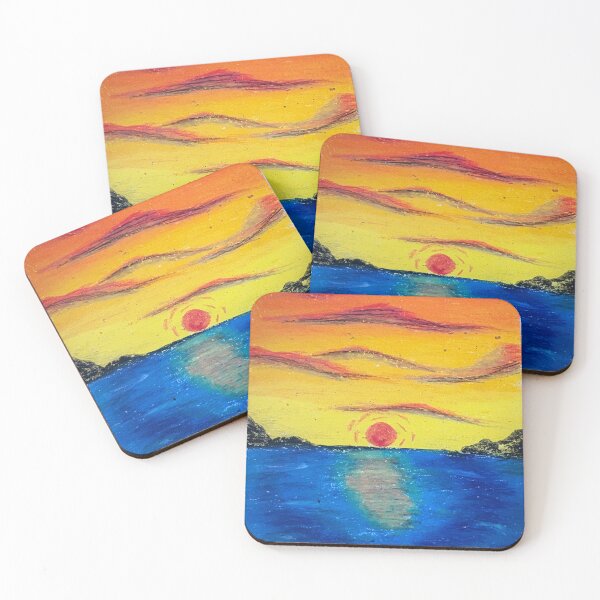 Item preview, Sunset in the hills designed and sold by Rebecca valentine art.