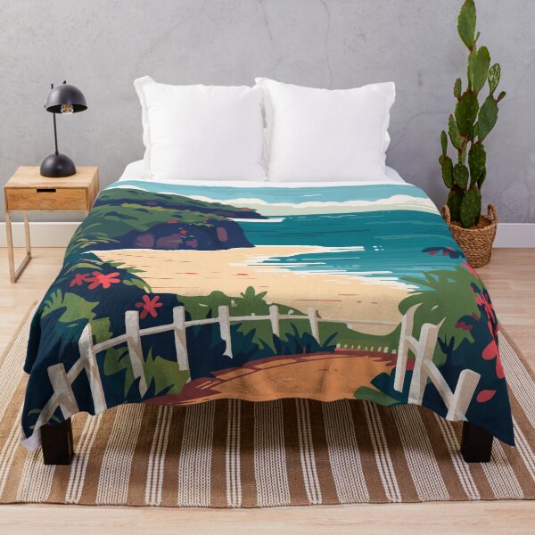 Item preview, Tropical Beach Path Minimalist Art Illustration designed and sold by LVTFCOarts.