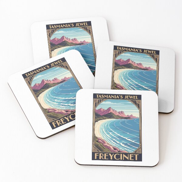 Item preview, Freycinet, Tasmania's Jewel: An Elegant Art Deco Poster designed and sold by Digital Dreams Arts.