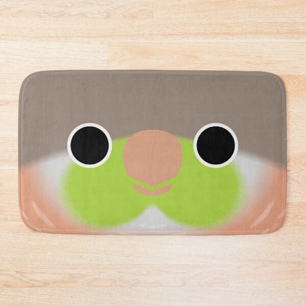Item preview, The face of a Pineapple Green-cheeked parakeet designed and sold by INKOYADO.