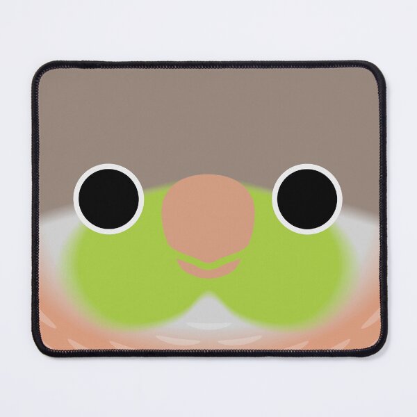 Item preview, The face of a Pineapple Green-cheeked parakeet designed and sold by INKOYADO.
