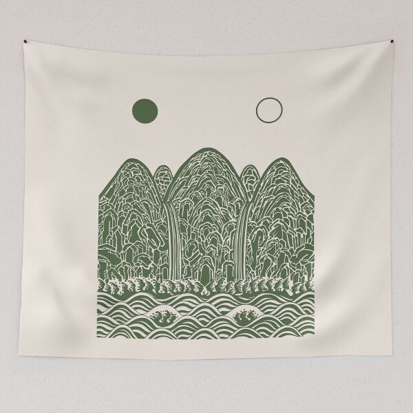 Item preview, Irworobongdo Modern Korean Landscape Art designed and sold by alpacalab.