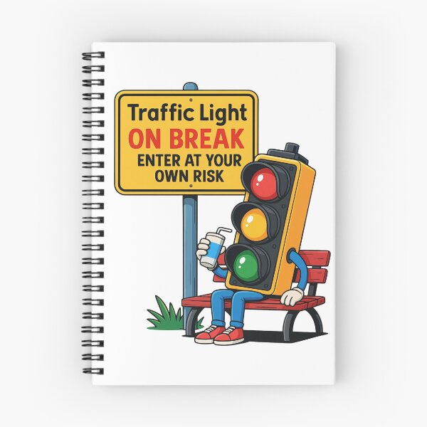 Item preview, Funny Traffic Light On Break designed and sold by Pixelmap.