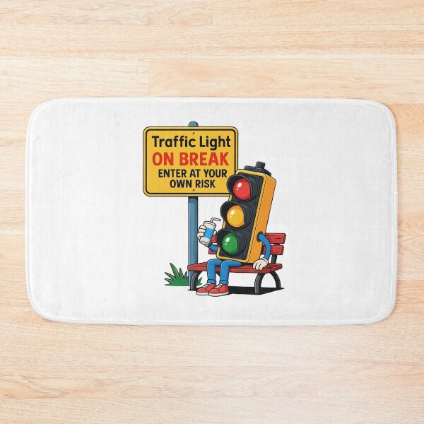 Item preview, Funny Traffic Light On Break designed and sold by Pixelmap.