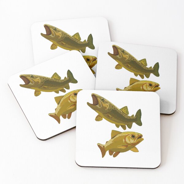 Item preview, Brown Trout Pursues Prey designed and sold by KlakkDrawsStuff.