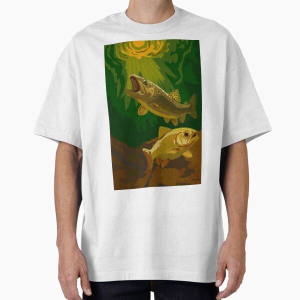 Item preview, Brown Trout Pursues Prey designed and sold by KlakkDrawsStuff.