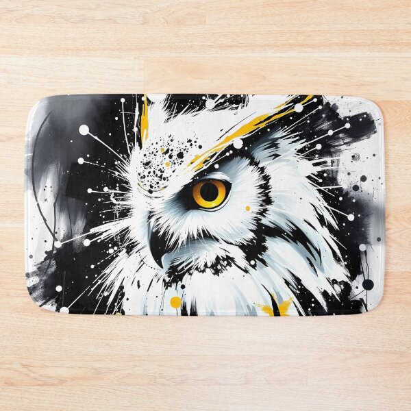 Item preview, White & black owl designed and sold by nataliakuruch.