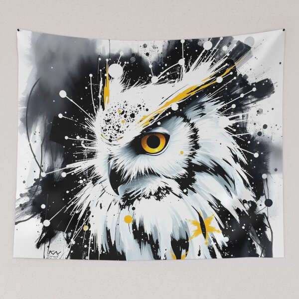 Item preview, White & black owl designed and sold by nataliakuruch.