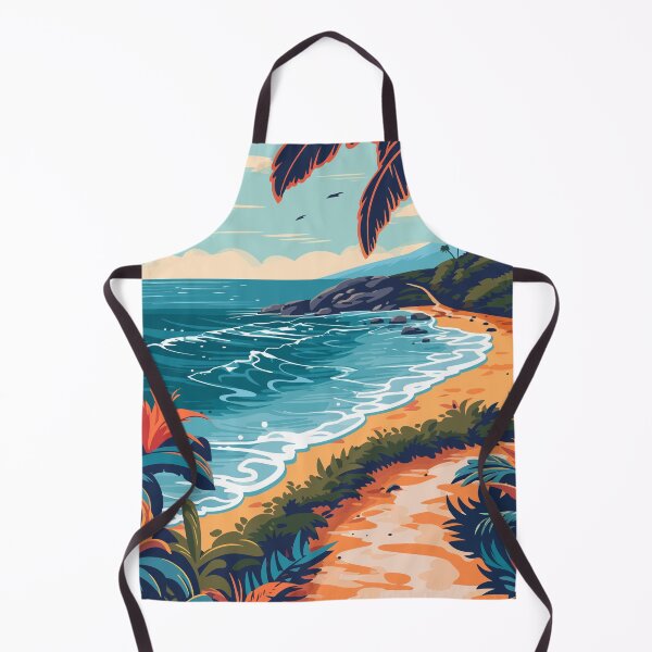 Item preview, Minimalist Tropical Beach Path Art Illustration designed and sold by LVTFCOarts.