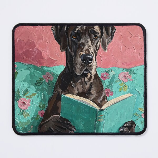 Item preview, Great Dane Reading In Bed designed and sold by H G Designs.