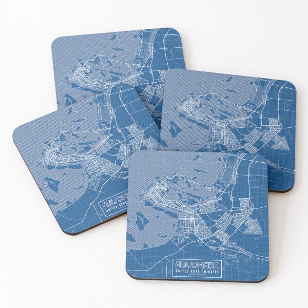 Item preview, Abu Dhabi City Map of the UAE - Blueprint designed and sold by deMAP.