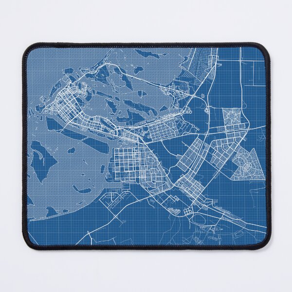 Item preview, Abu Dhabi City Map of the UAE - Blueprint designed and sold by deMAP.