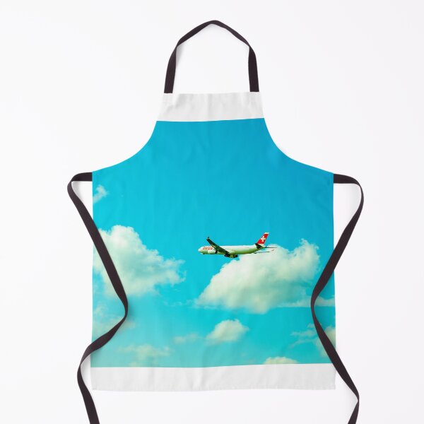 Item preview, Swiss Airlines Passenger Airplane Flying Against Blue Sky and Clouds designed and sold by Mats Silvan.