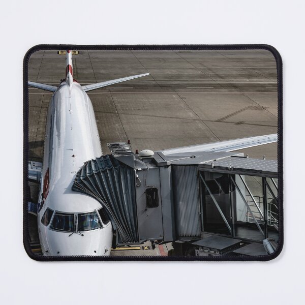 Item preview, Zurich Airport and Passenger Airplane and Boarding Bridge Gate on Airfield designed and sold by Mats Silvan.