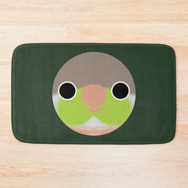 Item preview, The face of a Pineapple Green-cheeked parakeet designed and sold by INKOYADO.