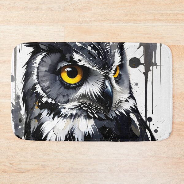 Item preview, White & black owl designed and sold by nataliakuruch.