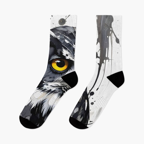 Item preview, White & black owl designed and sold by nataliakuruch.