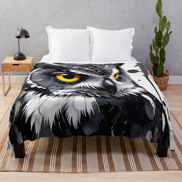 Item preview, White & black owl designed and sold by nataliakuruch.