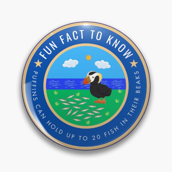Item preview, Fun fact to know Puffins can hold up to 20 fish in their beaks designed and sold by fev-rocks.