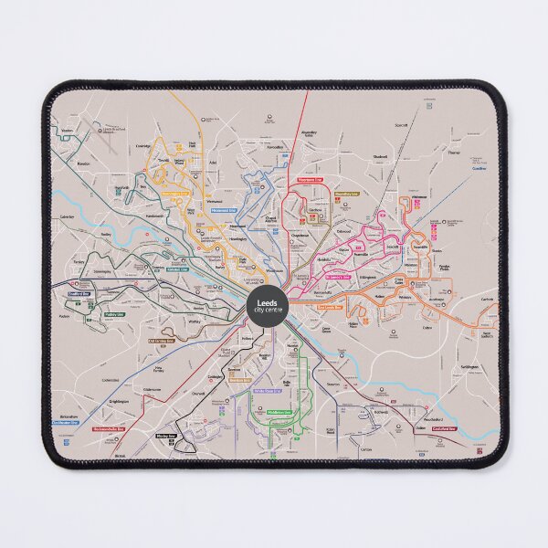 Item preview, Leeds City Bus Map Travel designed and sold by KALEIDOSCOPE UK.