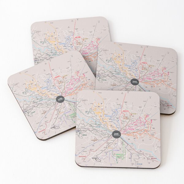 Item preview, Leeds City Bus Map Travel designed and sold by KALEIDOSCOPE UK.