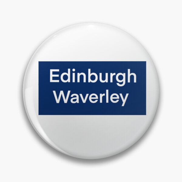 Item preview, Edinburgh Waverley - train station sign blue designed and sold by aziza-doodles.