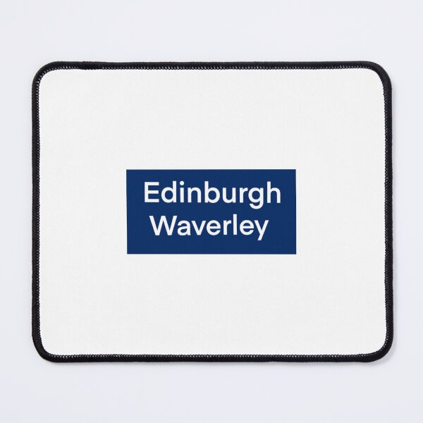 Item preview, Edinburgh Waverley - train station sign blue designed and sold by aziza-doodles.