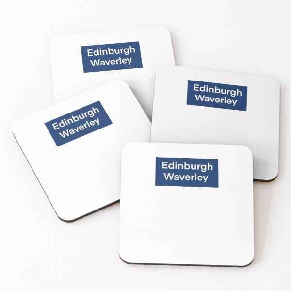 Item preview, Edinburgh Waverley - train station sign blue designed and sold by aziza-doodles.