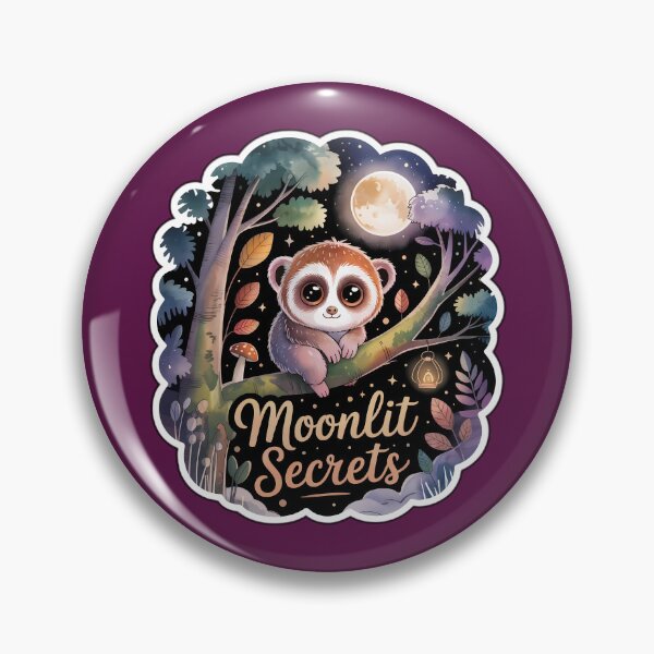 Artikelvorschau, Moonlit Secrets – Herbstwald Nacht Slow Loris Illustration entworfen und verkauft von Nuist25.