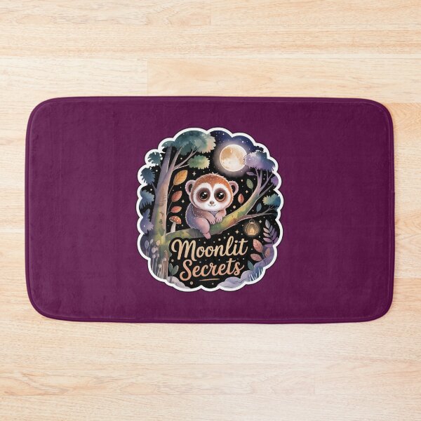 Artikelvorschau, Moonlit Secrets – Herbstwald Nacht Slow Loris Illustration entworfen und verkauft von Nuist25.
