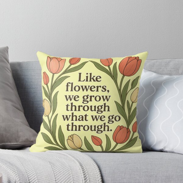Aperçu de l'œuvre Comme les fleurs, nous grandissons à travers ce que nous traversons créée et vendue par QCena.