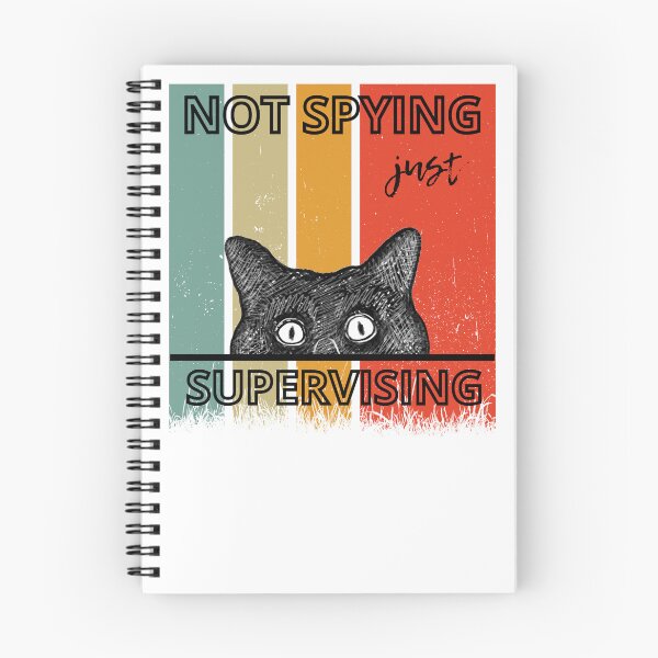 Item preview, Peeking Cat Not Spying Just Supervising designed and sold by alczar.
