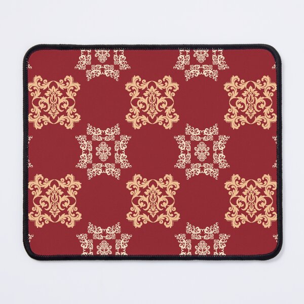 Item preview, Luxurious Damask Pattern - Red & Gold Wallpaper designed and sold by DesignByNui.