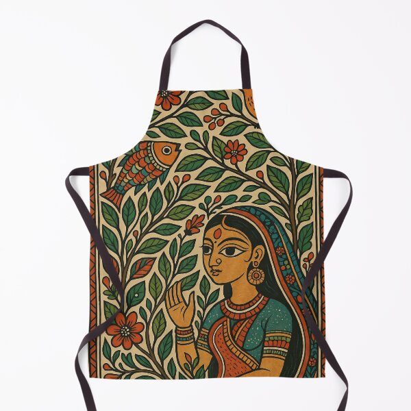 Item preview, Whispers of Nature – Madhubani Muse in Bloom designed and sold by Tribe & Tech.