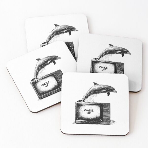 Item preview, Banksy Dolphin Breaking Free from TV - Wake Up designed and sold by hamishby.