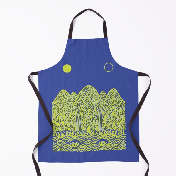 Item preview, Irworobongdo Modern Blue Korean Landscape Art designed and sold by alpacalab.