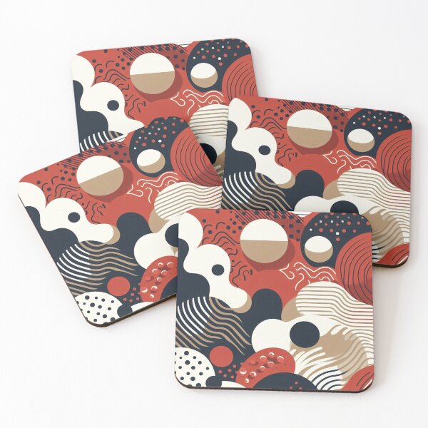 Item preview, Geometric Abstraction in Harmonious Colors designed and sold by Designkarte.