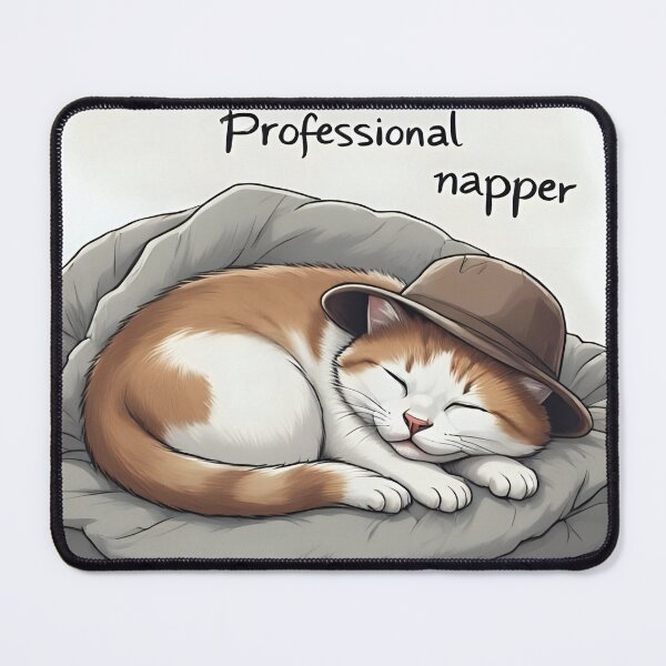 Item preview, Professional Napper – Funny Sleeping Cat Design designed and sold by CatLoverss.