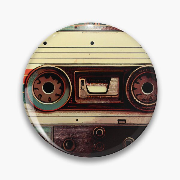 Item preview, Hand-drawn comic retro audio cassette. Colorful background in art retro-futuristic style designed and sold by anytka.