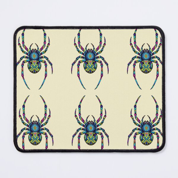 Item preview, Psychedelic Tribal Spider – Neon Geometric Art for Alternative Fashion & Decor designed and sold by PatternXS.