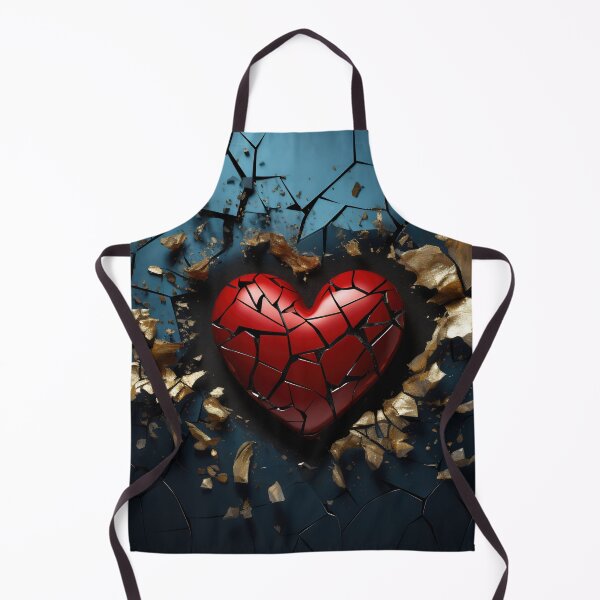 Item preview, Image of a red heart on cracked plaster designed and sold by anytka.