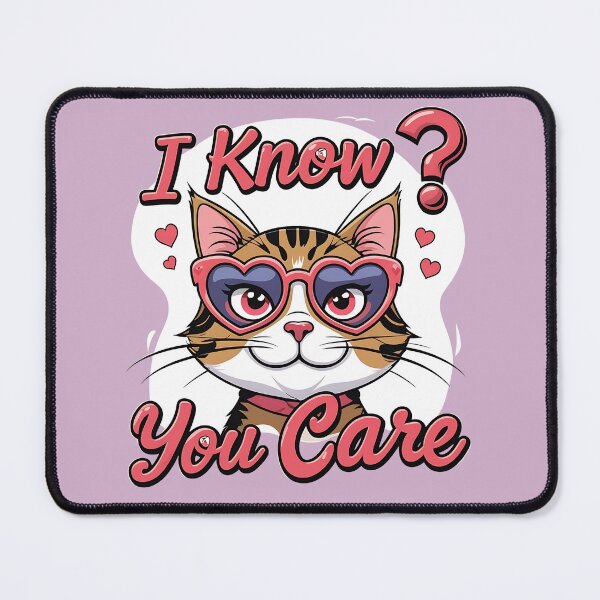 Item preview, The text "I Know? You Care" and small hearts. designed and sold by SwongEnow.