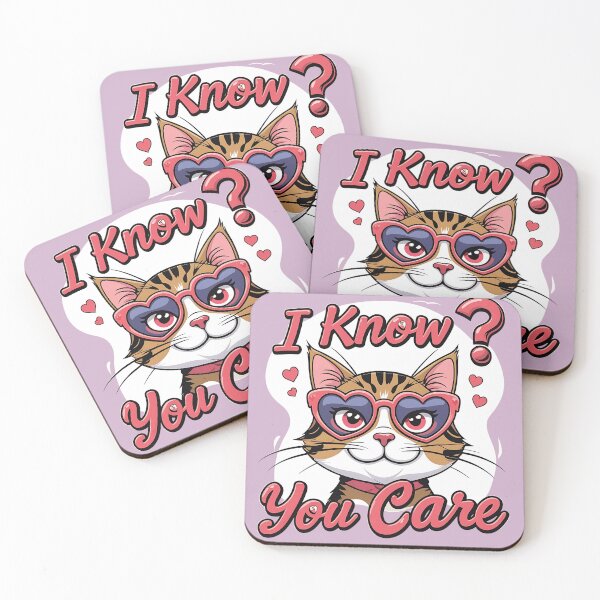 Item preview, The text "I Know? You Care" and small hearts. designed and sold by SwongEnow.