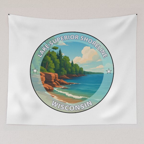 Item preview, Lake Superior Shoreline - Wisconsin designed and sold by inkNext.