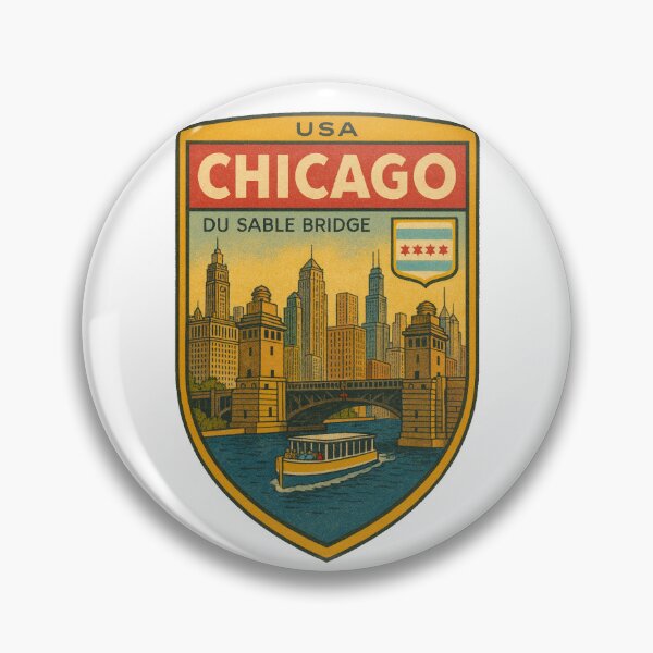 Artikelvorschau, Aufkleber Downtown Chicago entworfen und verkauft von Decal Mania.