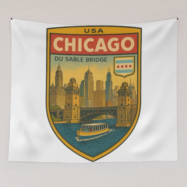 Item preview, Downtown Chicago Decal designed and sold by Decal Mania.