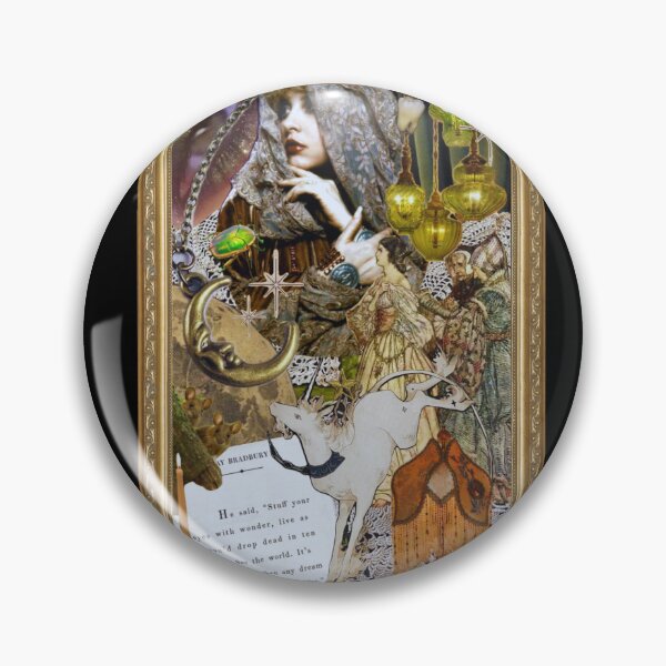 Item preview, Unicorn Stevie Cottagecore Collage  designed and sold by StrangeBootique.
