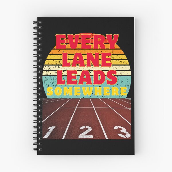 Item preview, Every Lane Leads Somewhere Sunset Running Track Design designed and sold by E20STUDIO.